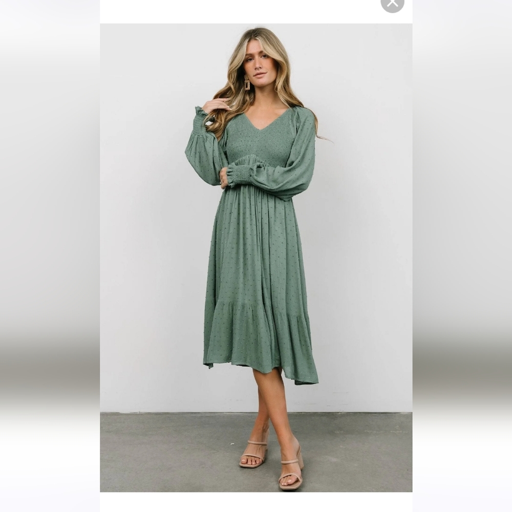 Baltic Born green dress like new green midi large